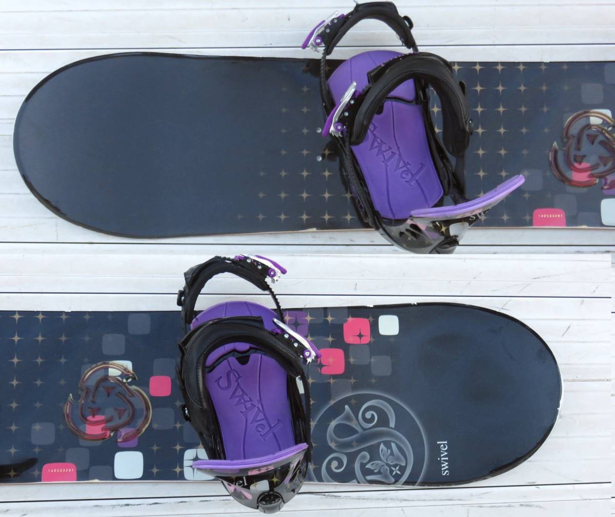 スノボー☆Swivel スイベル 142cm SALOMON-24.5cm ブーツ付 SALOMON