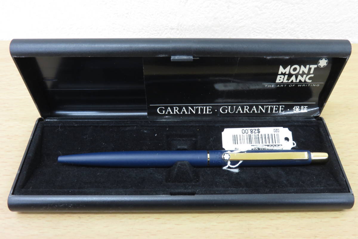MONTBLANC ボールペン ネイビー 専用ケース付 本物保証，定番 10658 上501-289 ボールペン まとめ 3点 セット クロス