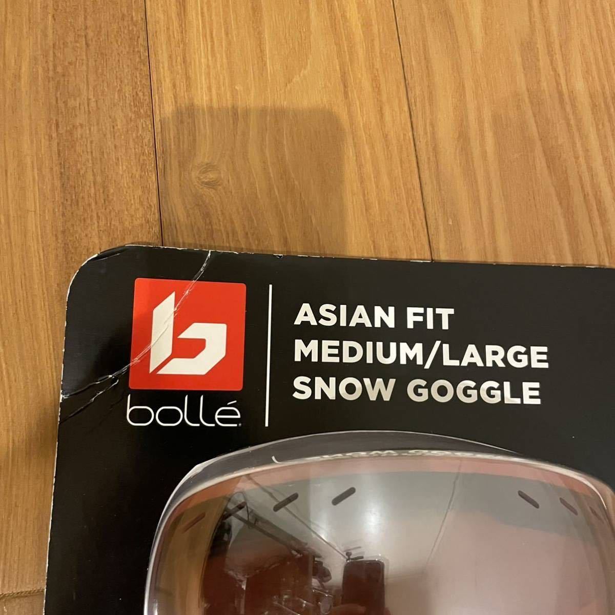 bolle スノーゴーグル ASIAN FIT MEDIUM/LARGE SNOW GOGGLE ボレー　スキー