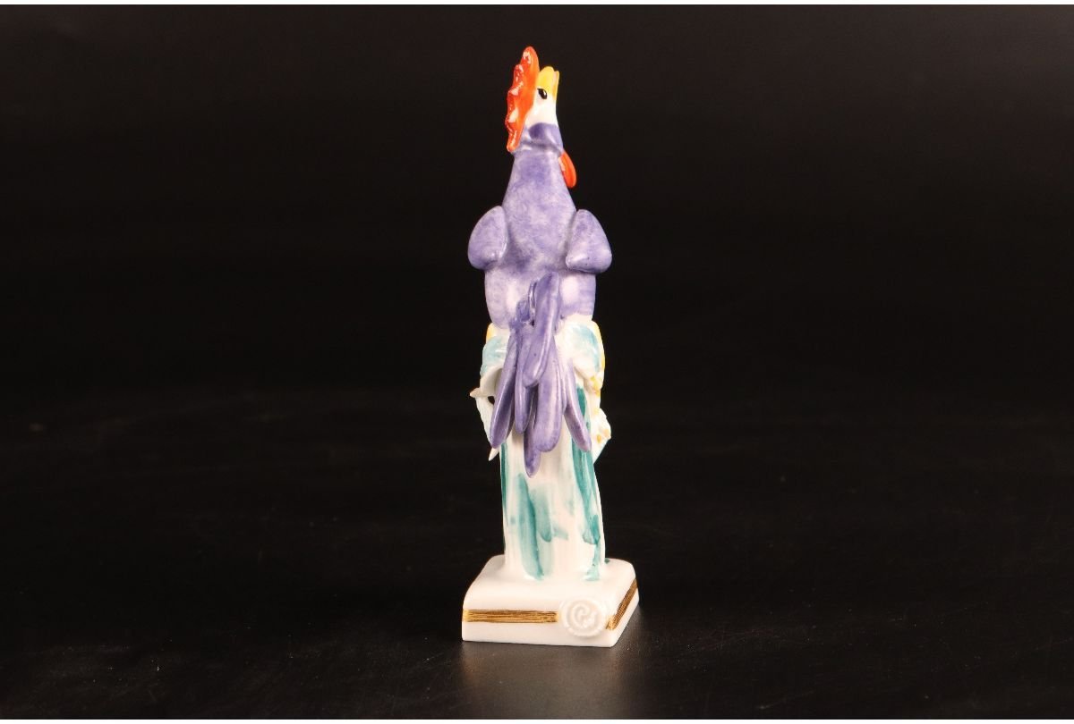 URA]Meissen/マイセン/干支シリーズフィギュリン酉/7-1-153(検)骨董/鳥