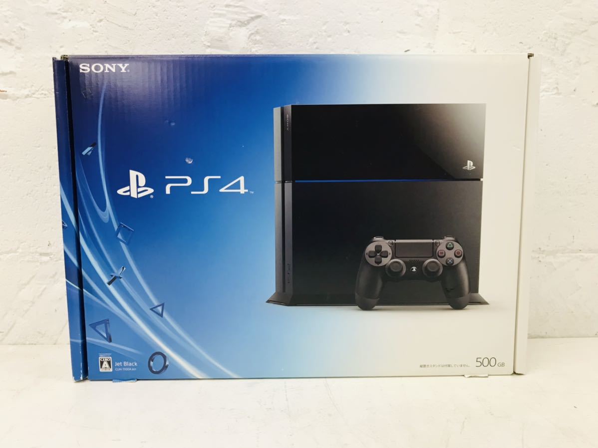 k0121-05★SONY PlayStation4 PS4本体 CUH-1100A ジェットブラック プレステ4 通電確認済み 箱付