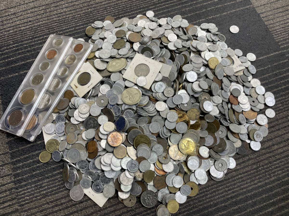 Z-9999K【長期保管】1円スタート 大量 古銭おまとめ 一銭多め カナダドル