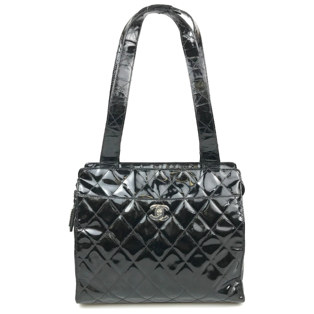 爆買い，定番 1円 シャネル CHANEL バッグ ハンドバッグ ショルダーバッグ マトラッセ エナメル パテント ココマーク シルバー金具(ショルダーバッグ)｜売買されたオークション情報、yahooの商品情報をアー かばん、バッグ