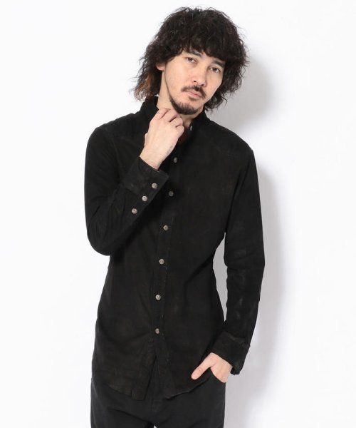 14th Addiction シープレザースウェードシャツ 2(M) 新品 定価63800円 