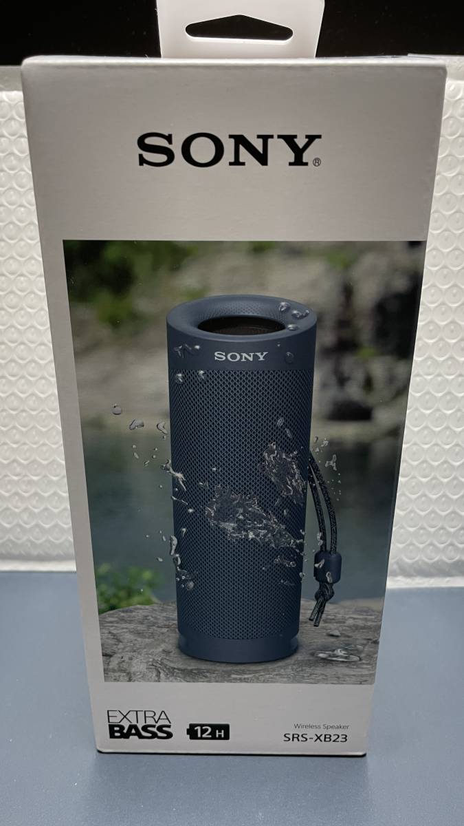 ◆◇極美品 SONY ソニーワイヤレスポータブルスピーカー SRS-XB23 （L）ブルー＋専用保護収納ケース◇◆