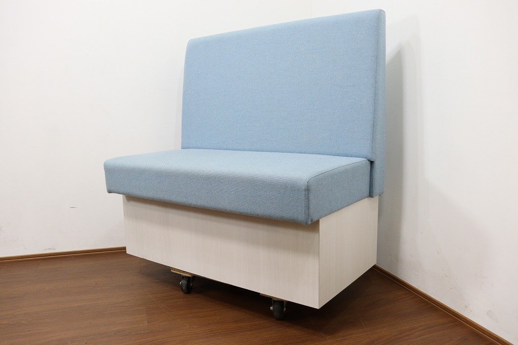 埼玉発】S6237◇ソファー◇2人掛け◇W100◇収納付き◇家具◇簡易清掃