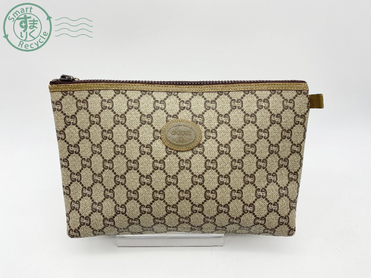 01610310 ▽ GUCCI Plus グッチ プラス クラッチ セカンドバッグ PVC 