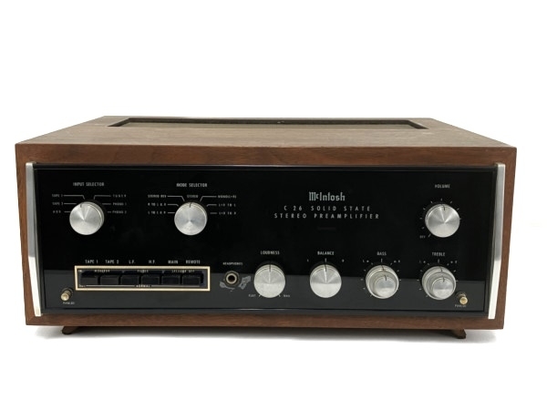 McIntosh C26 SOLID STATE プリアンプ ウッドケース付き