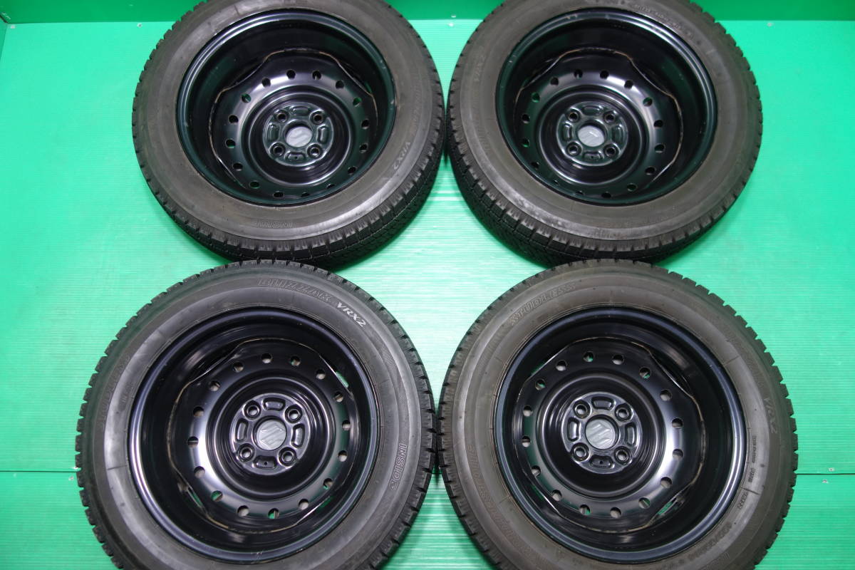K705-21 送料無料 155/65R14 スタッドレス 4本セット VRX2 8.5分山 溝