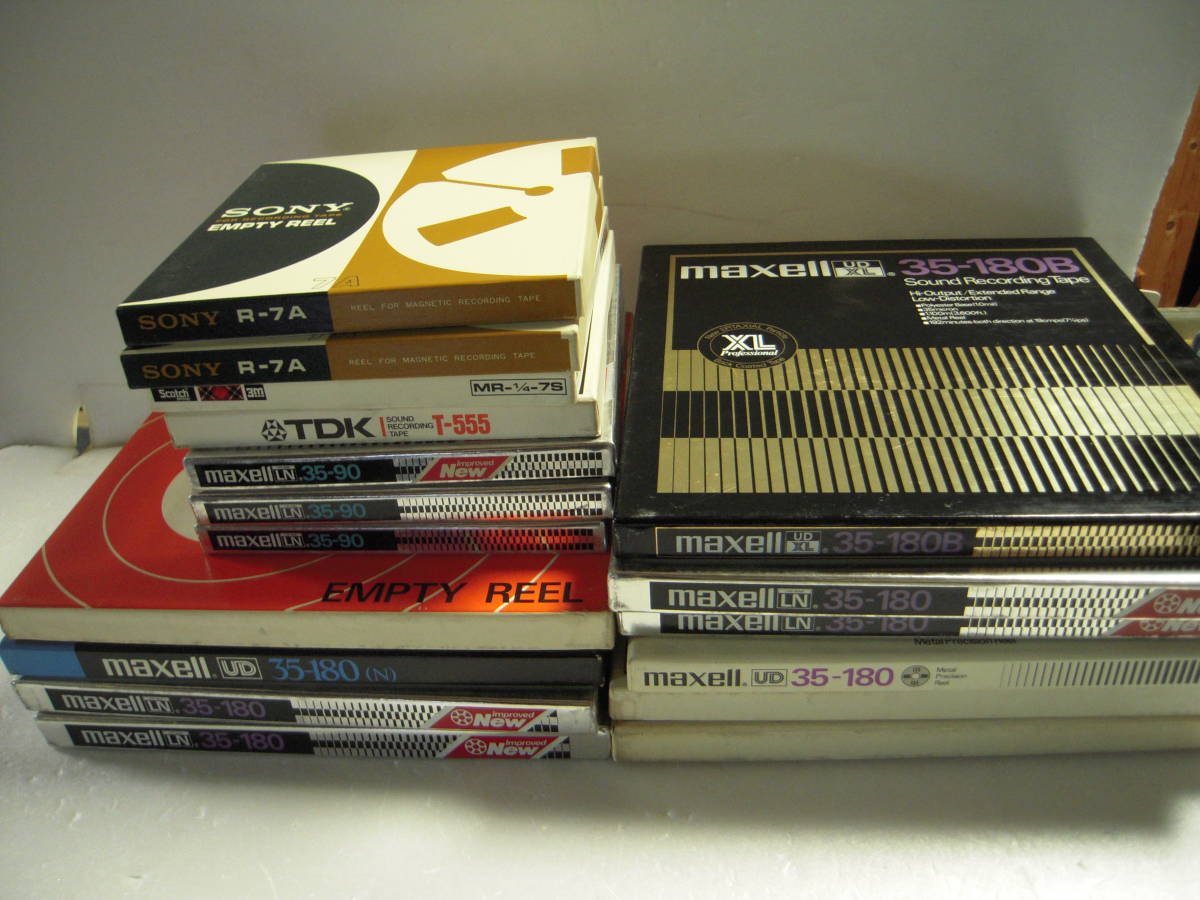 31　中古・使用品・ジャンク　オープンリール各種まとめて　マクセル　TEAC 　SONY　SCOTCH　メタル　７号　１０号