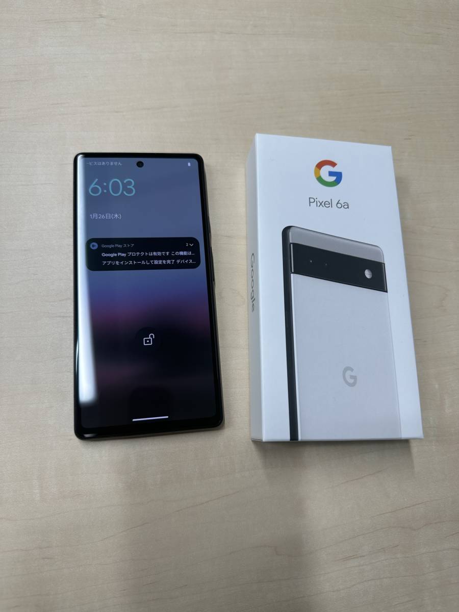 6a Pixel Google Chalk SIMフリー GB 0 128GB (Chalk [未使用