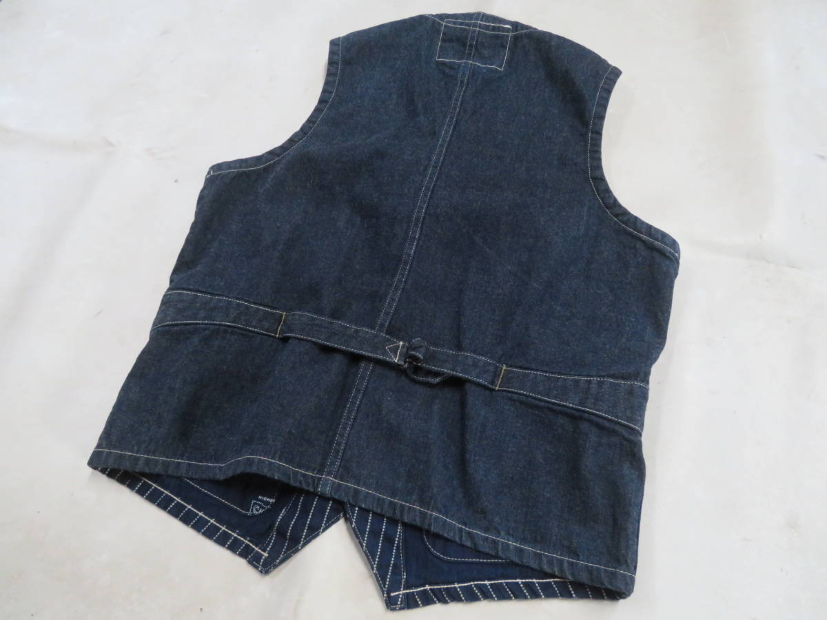 SUGAR CANE シュガーケーン ベスト 38 M ウォバッシュ ストライプ 品番