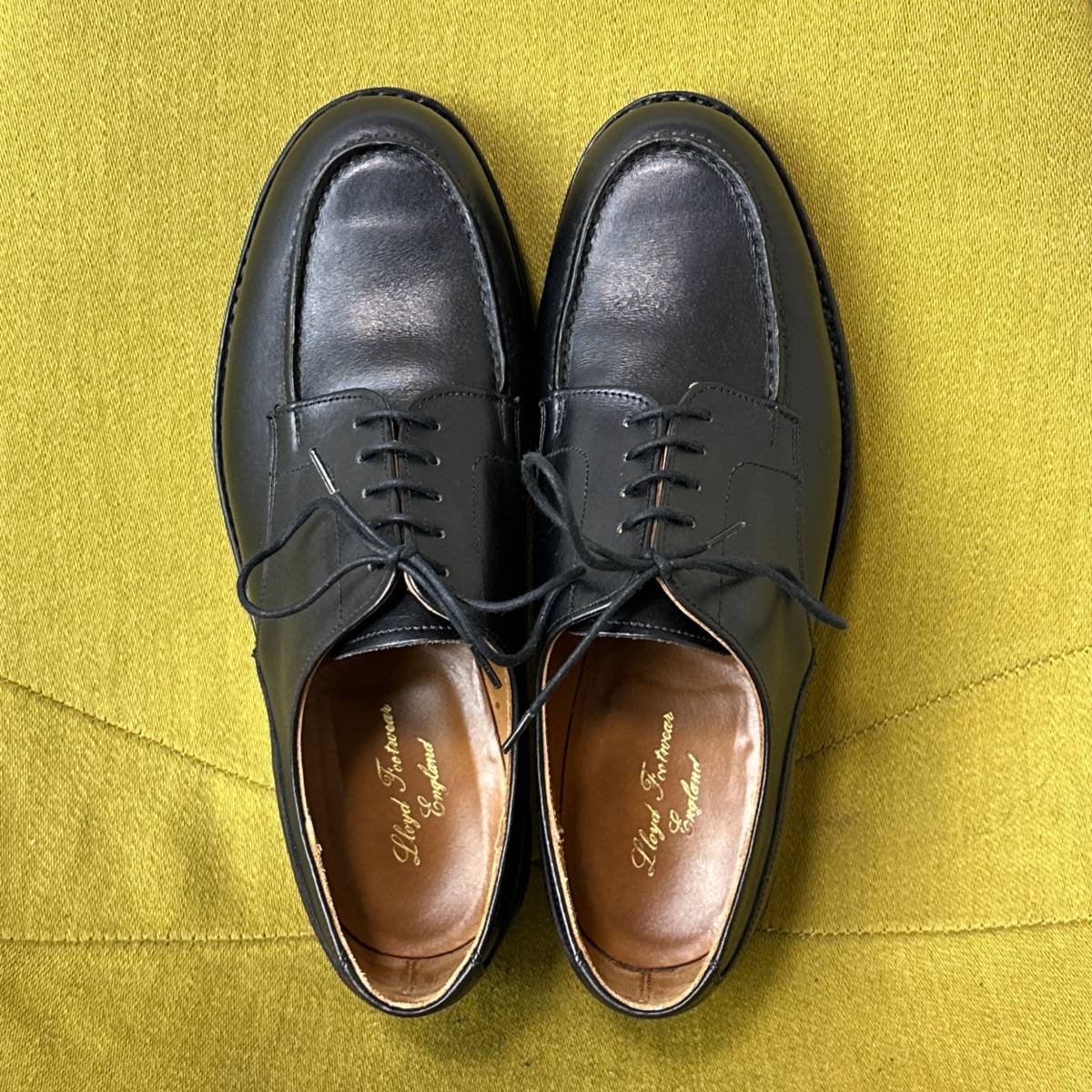 美品 Lloyd Footwear ロイドフットウェア ゴルフ Uチップレザー 
