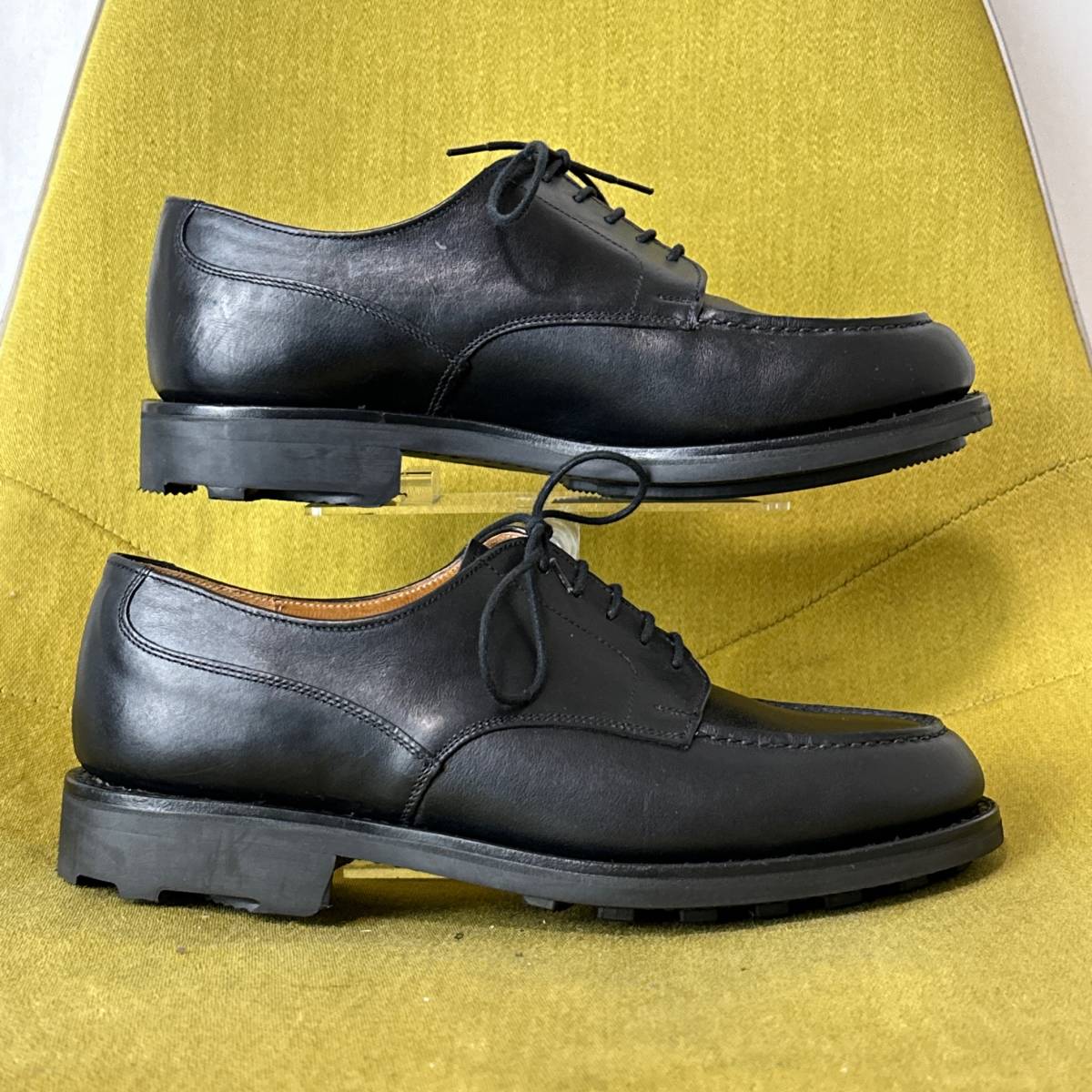 美品 Lloyd Footwear ロイドフットウェア ゴルフ Uチップレザー 