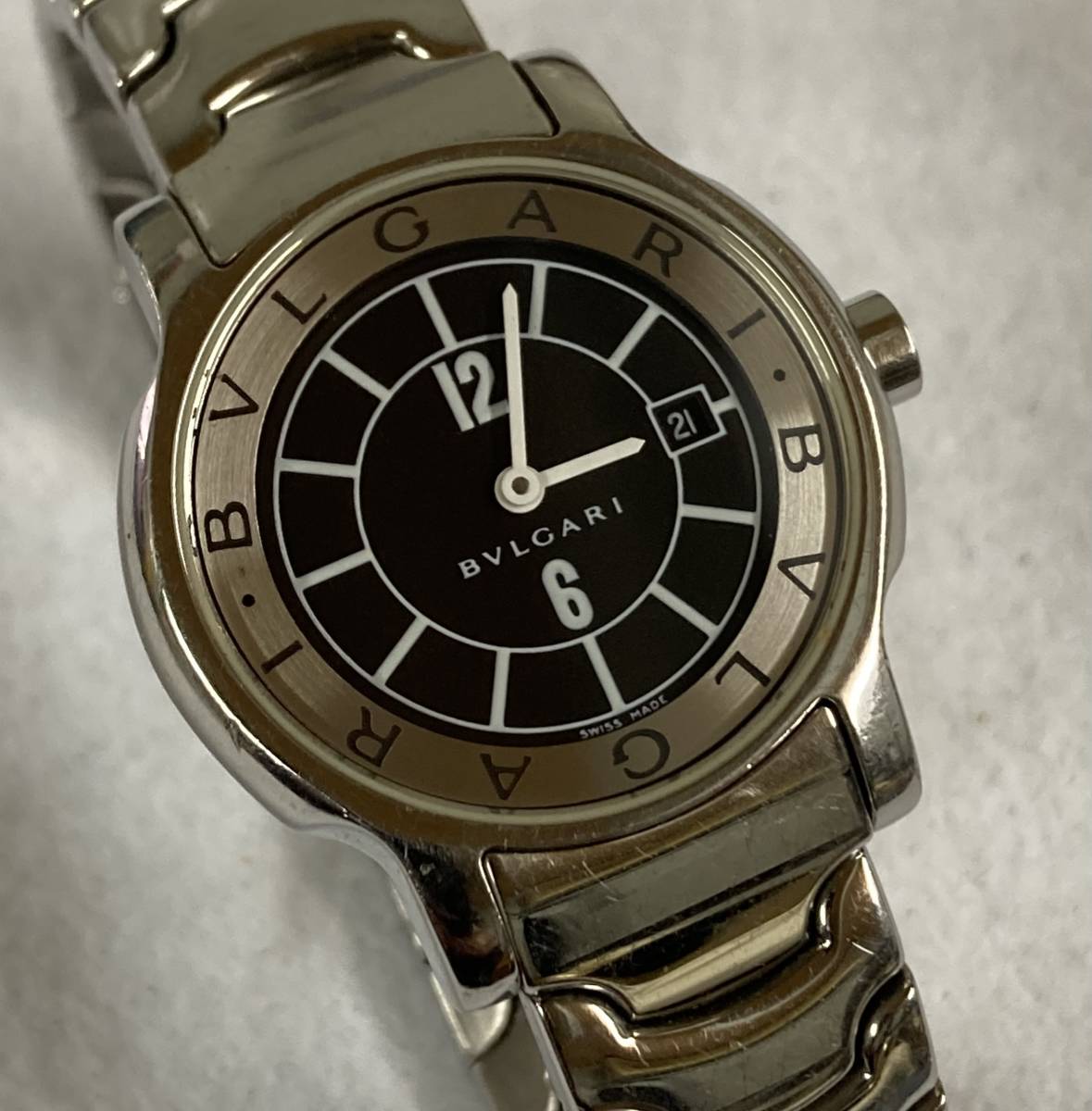 1円スタート！BVLGARI ブルガリ ソロテンポ ST29S SS クォーツ