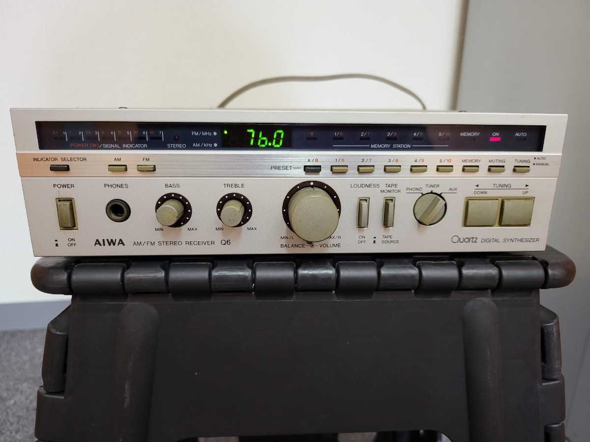  AIWA ステレオレシーバーアンプ Q6 アナログレコード入力付き(一般)｜売買されたオークション情報、yahooの商品情報をアーカイブ公開 - オークファン その他