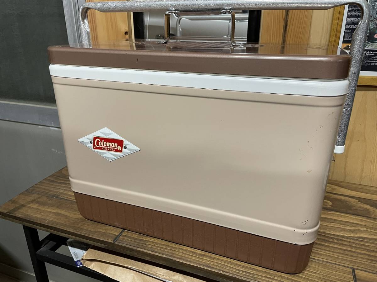 コールマン　ヴィンテージクーラーボックス　スノーライト　ダイヤロゴ　チョコパ