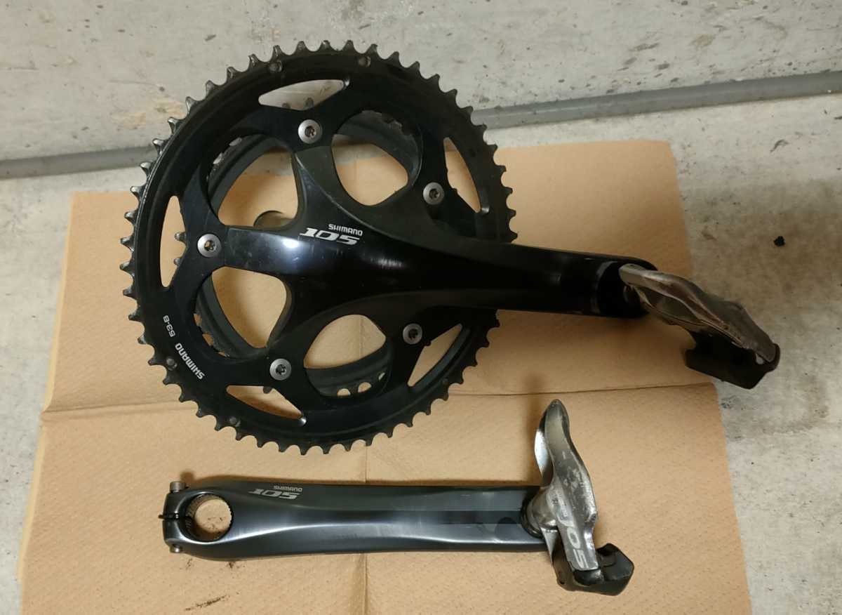 ▽▽シマノ SHIMANO 105 5700系 6点セット FC-5750 ST-5700 FD-5700