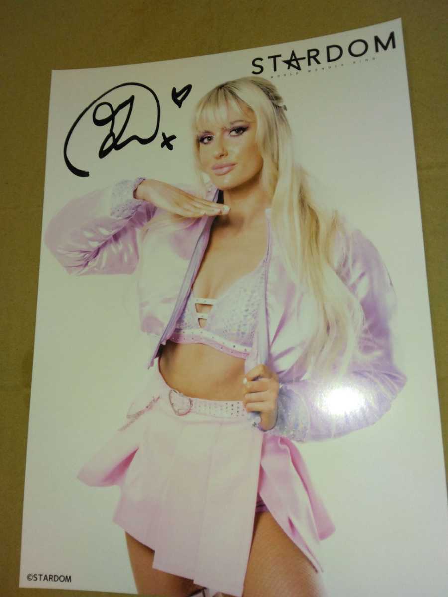 女子プロレススターダム マライアメイ　直筆サイン入りポートレート