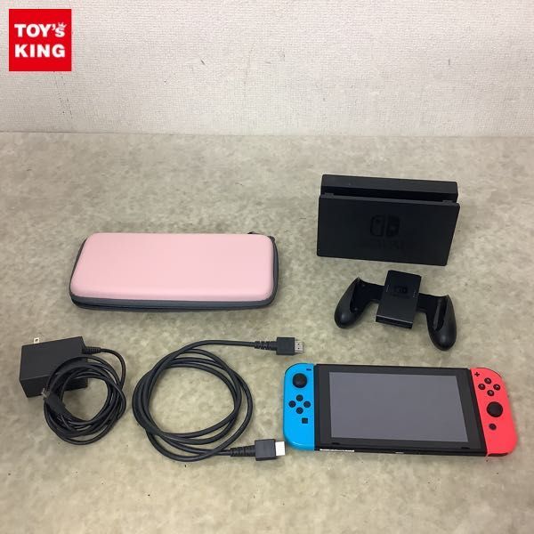 1円〜 箱無 動作確認/初期化済 Nintendo Switch HAC-001 ネオンレッド