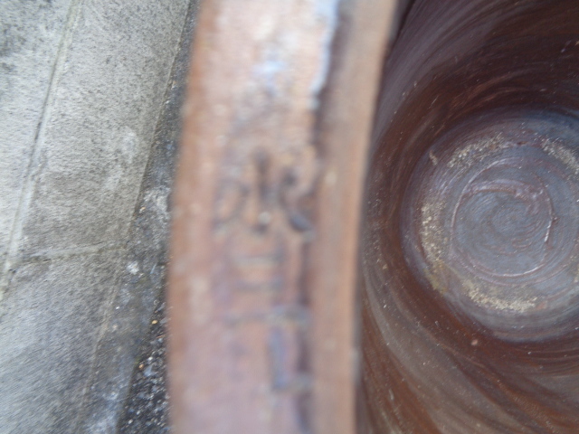 旧家蔵出し 陶器 大型 水甕・水瓶/常滑焼？-大鉢・水鉢・水ガメ/メダカ