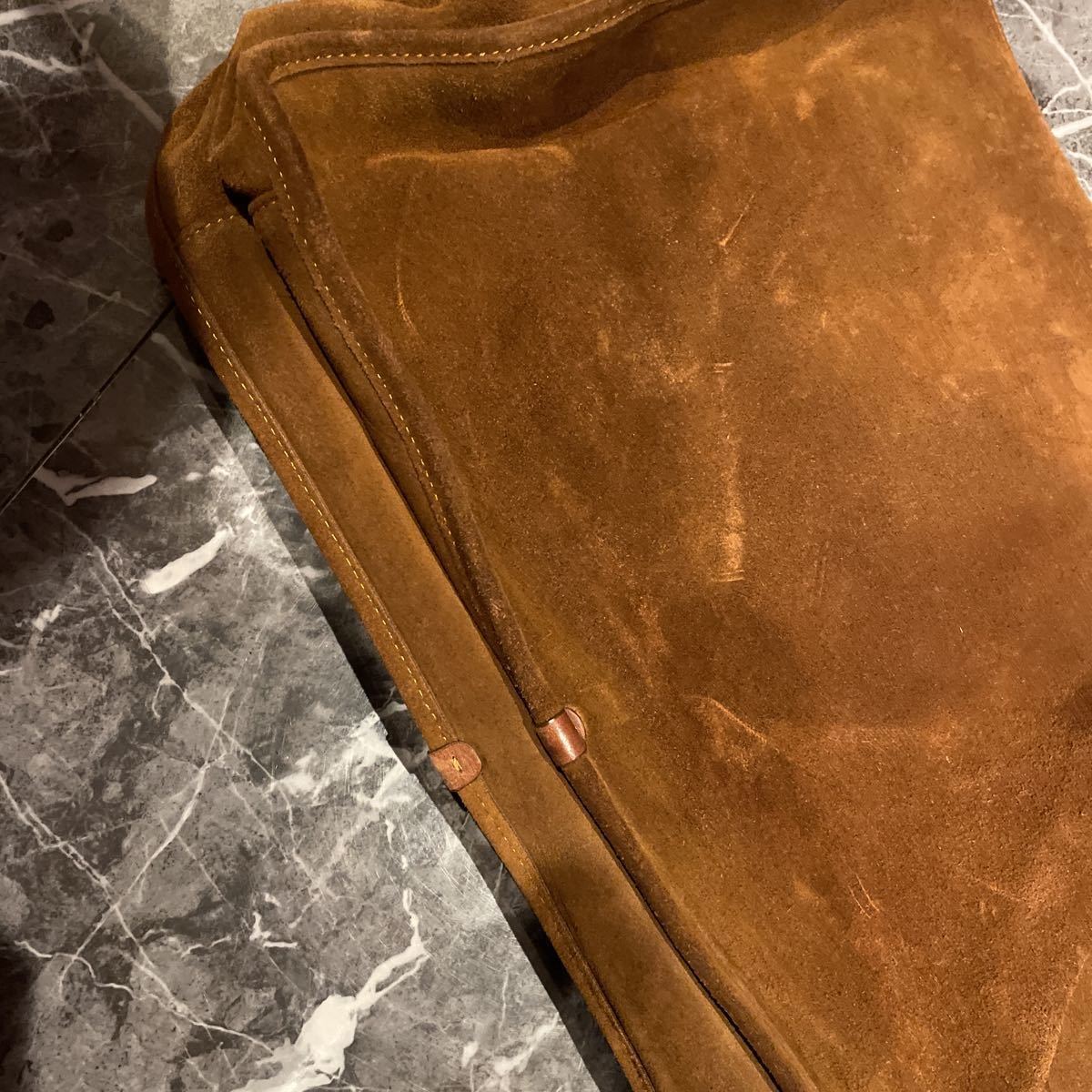 美品 BALLY バリー ショルダーバッグ レザー ヌバック スエード
