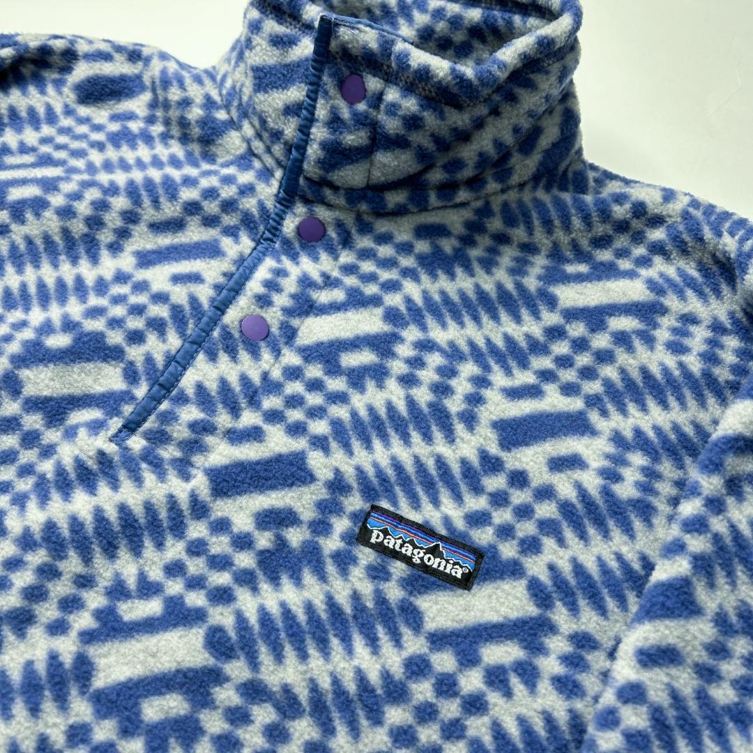 Patagonia シンチラスナップTフリース 98年 総柄 幾何学 希少