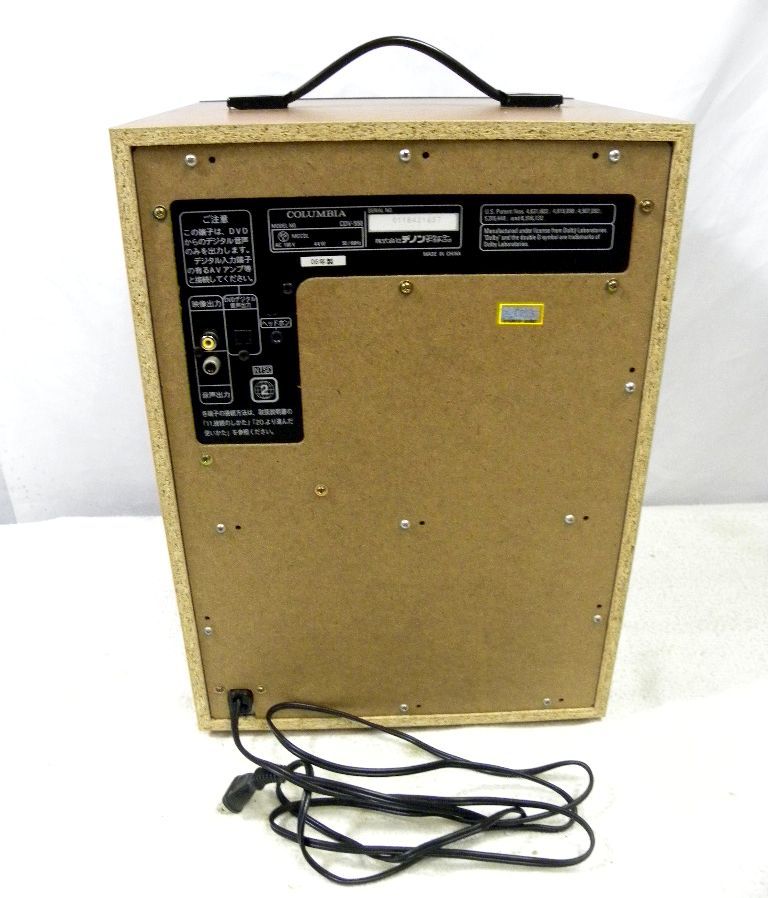 カラオケシステム COLUMBIA デノン CDV-550 カセットテープ DVD 03年製