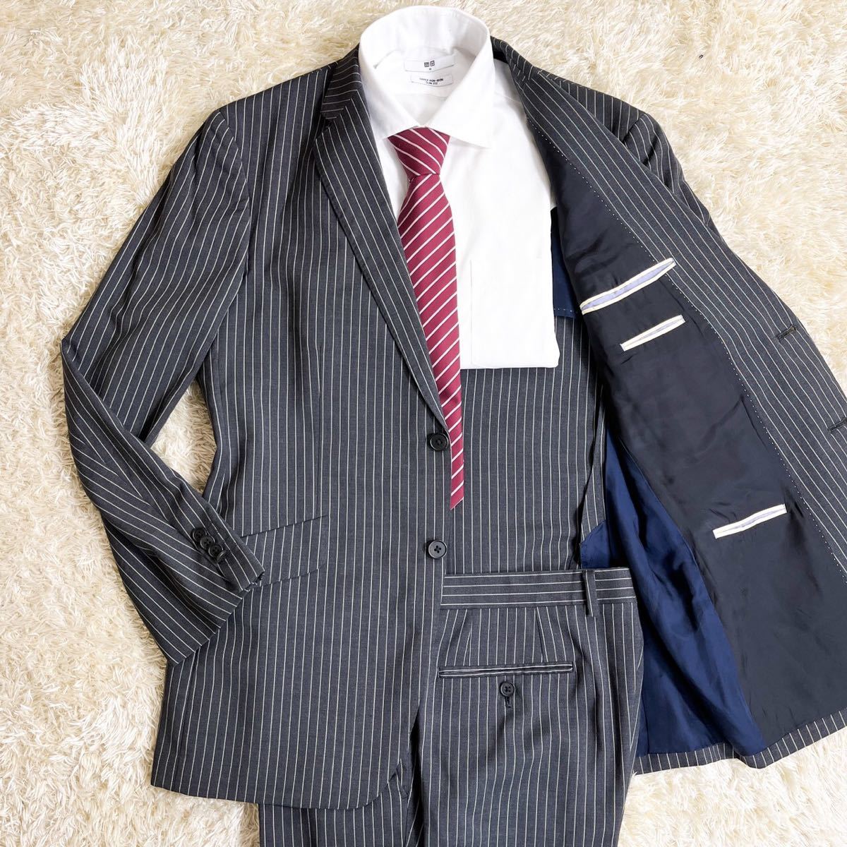 極上の艶感!ポールスミス/Paul Smith スーツ セットアップ グレー