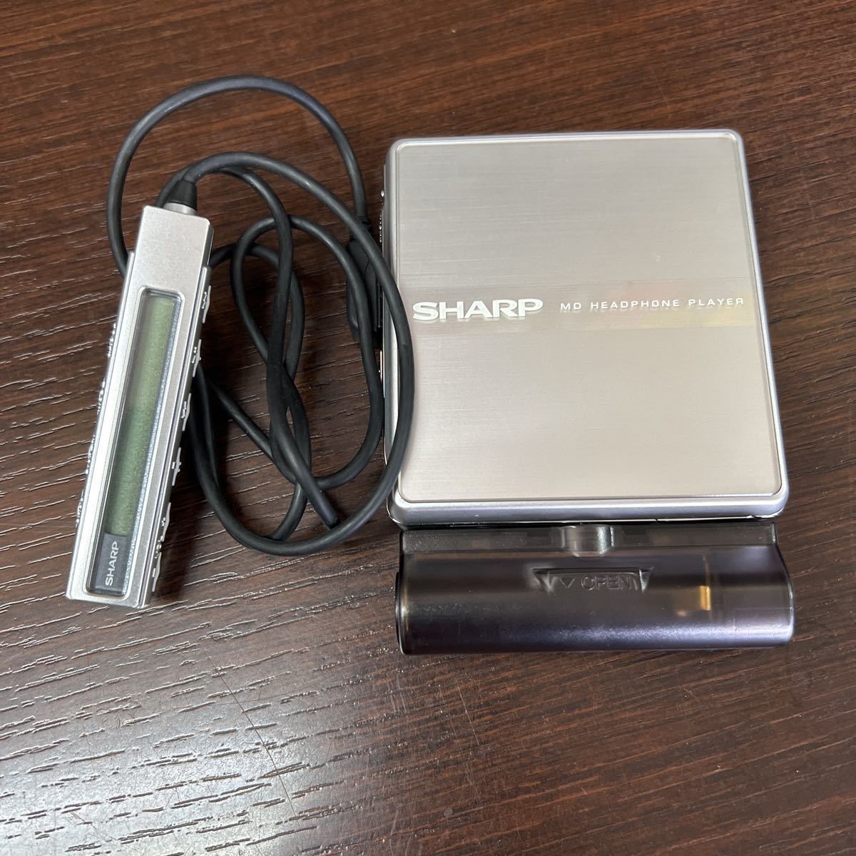 SHARP MDプレイヤー MD-ST600 シルバー リモコン付き シャープ MD