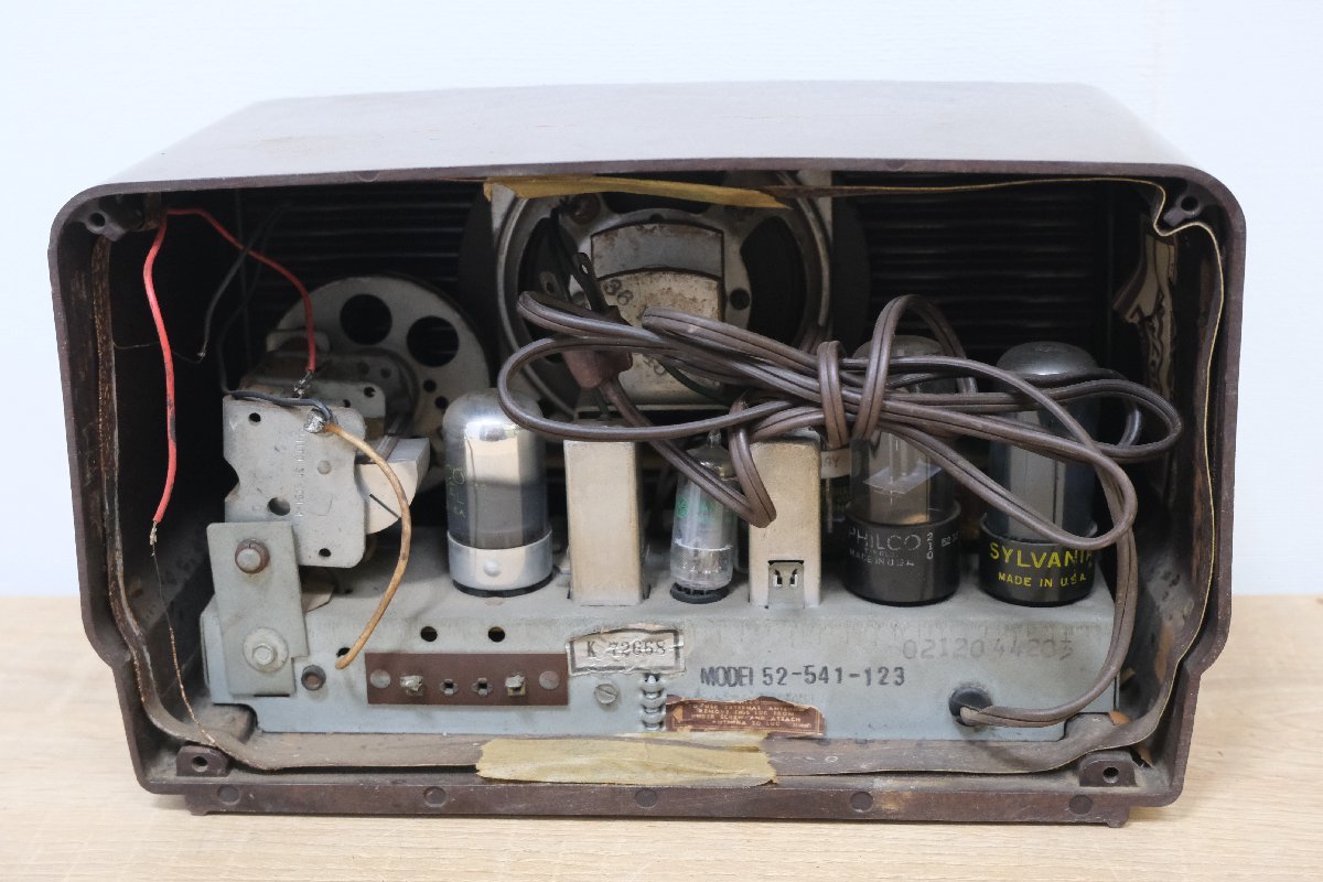 z18826】PHILCO フィルコ 真空管ラジオ TRANSITONE Standard MODEL52