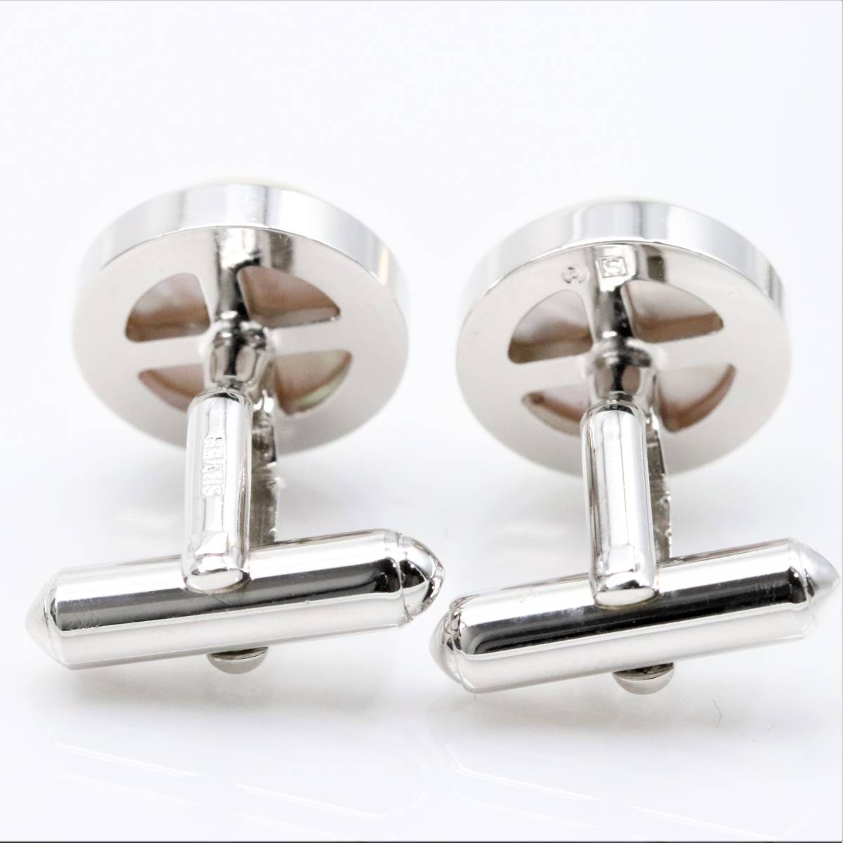 タサキTASAKI K14WG silverマベパールカフス タイピン ✨美品