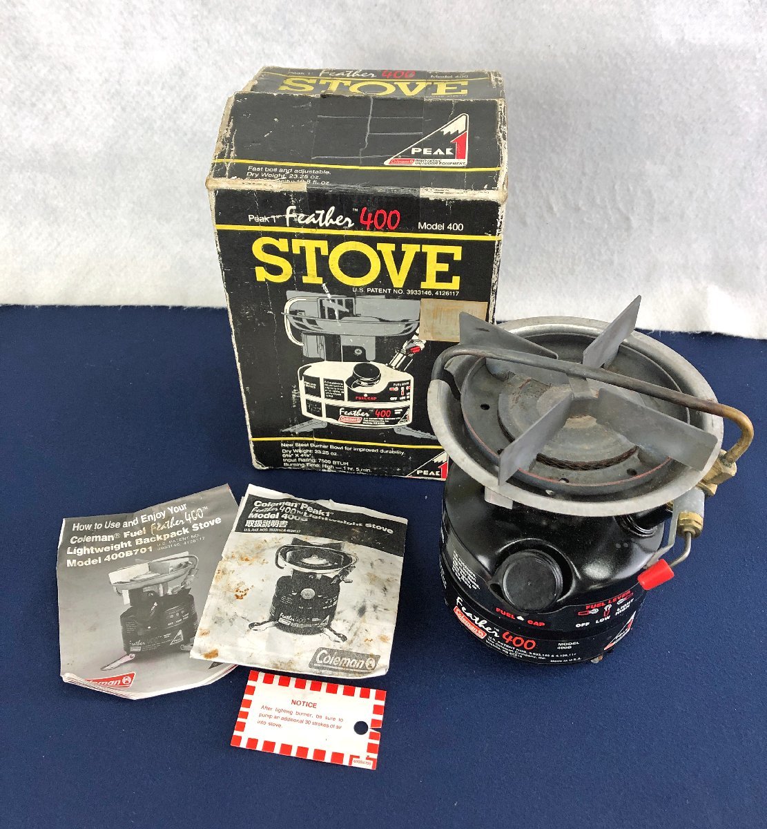 Coleman PEAK 1 MODEL 400 STOVE ジャンク 公式通販 ☆ジャンク