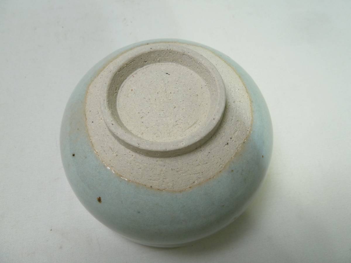 赤膚焼 大塩正松？ 陶印『正松窯』 白釉 碗 1客 ぐい飲み 湯呑 陶器製 
