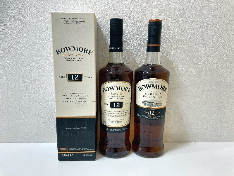 ☆ 未開栓 2本まとめ売り BOWMORE ボウモア12年 スコッチウイスキー