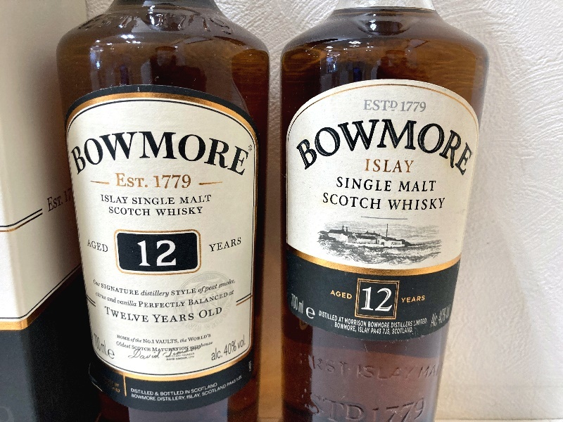 ☆ 未開栓 2本まとめ売り BOWMORE ボウモア12年 スコッチウイスキー