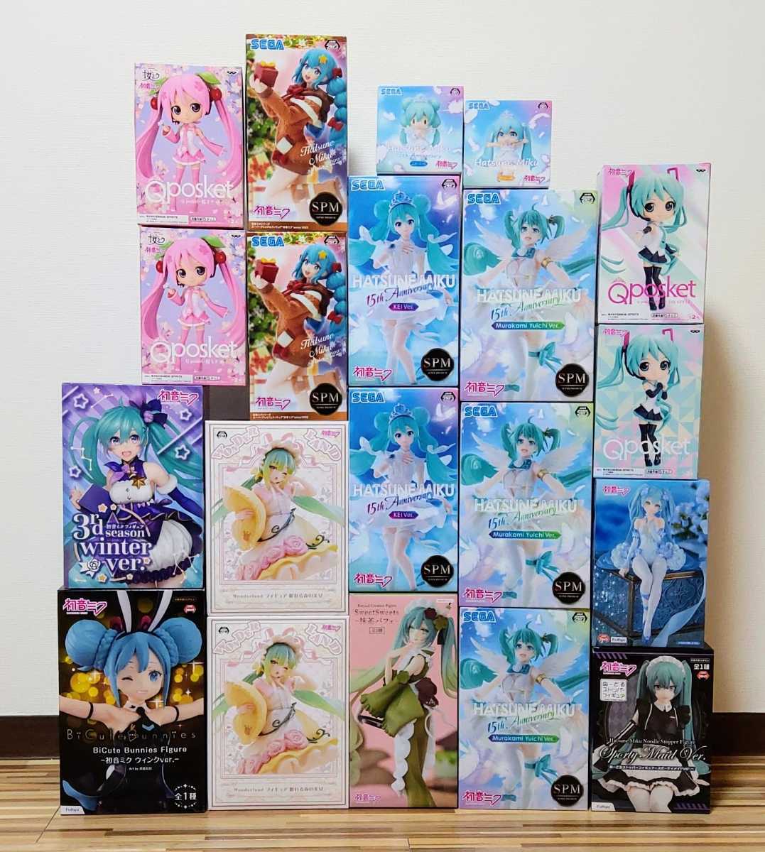 未開封】【1円スタート！】初音ミク 15th anniversary バニー ぬーどる 