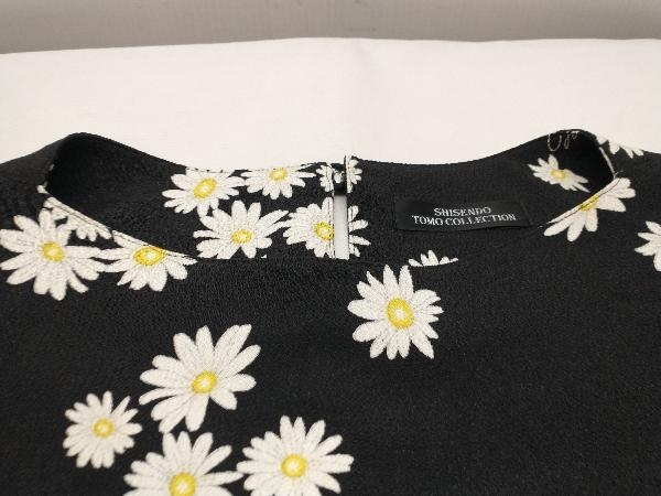 SHISENDO 詩仙堂 TOMO COLLECTION 花柄縮緬長袖ワンピース ブラック