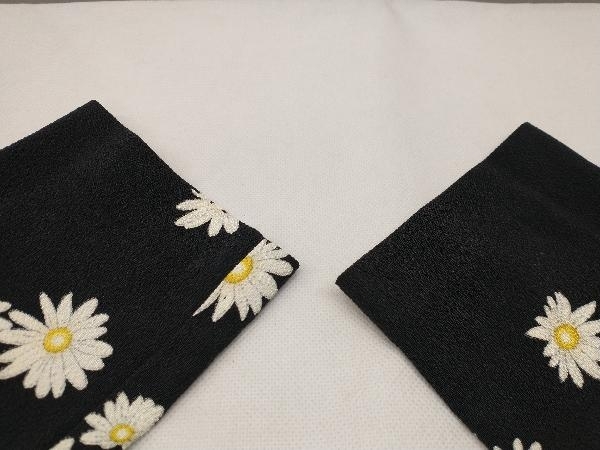 SHISENDO 詩仙堂 TOMO COLLECTION 花柄縮緬長袖ワンピース ブラック