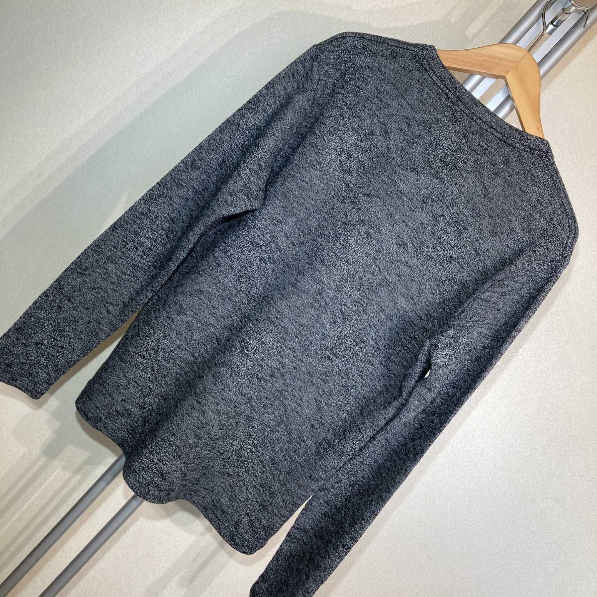 W207美品!■エポカUOMO★杢グレー★Vネックスエット■50