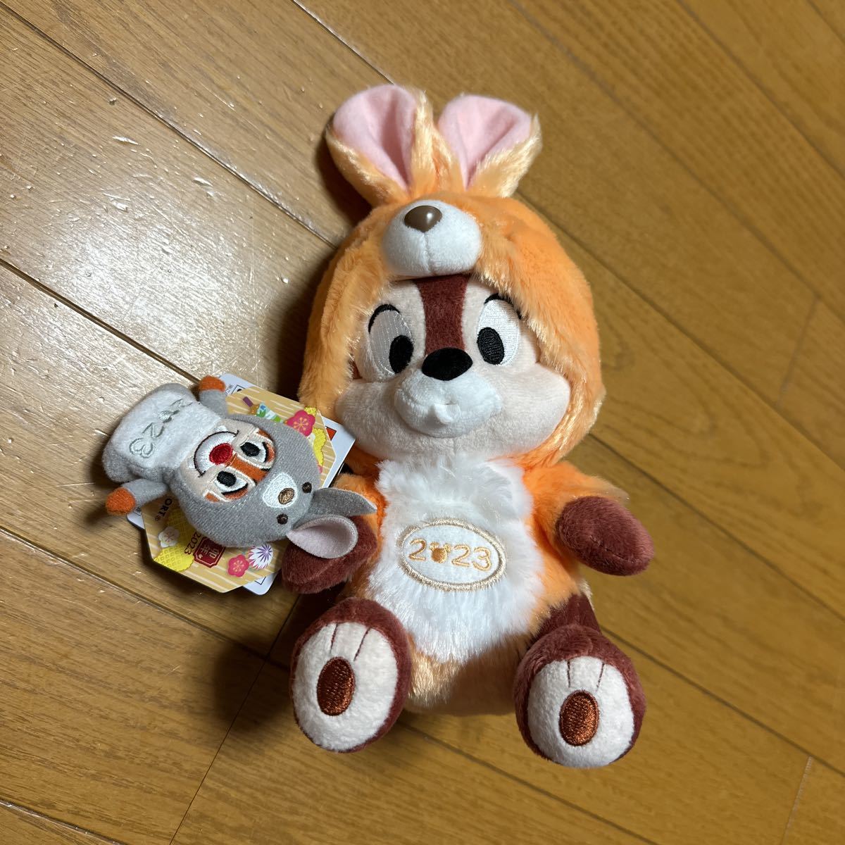 未使用 ディズニーリゾート 干支 2023 卯 チップ ぬいぐるみ デール うさぎ ディズニーお正月 