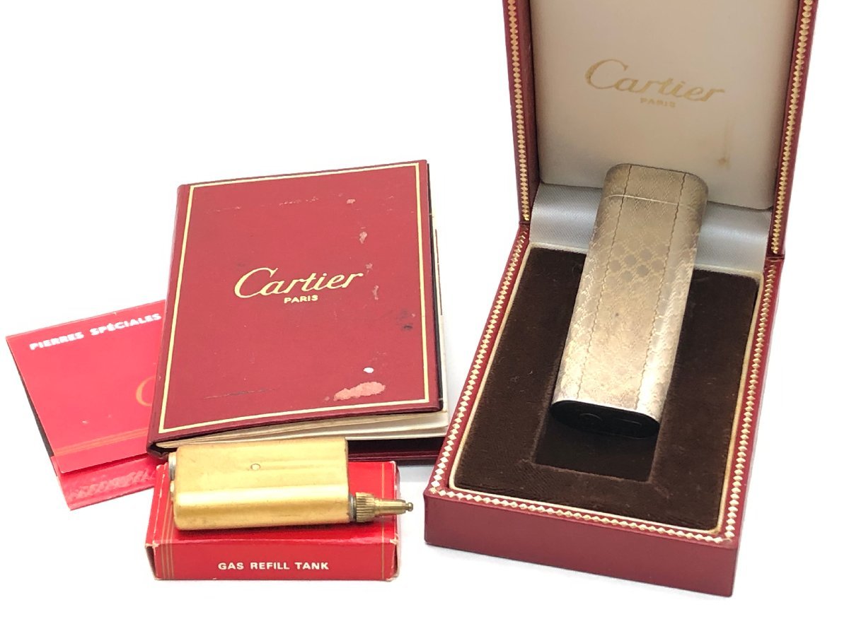 カルティエ Cartier ライター ガスライター レフィルタンク ゴールド 
