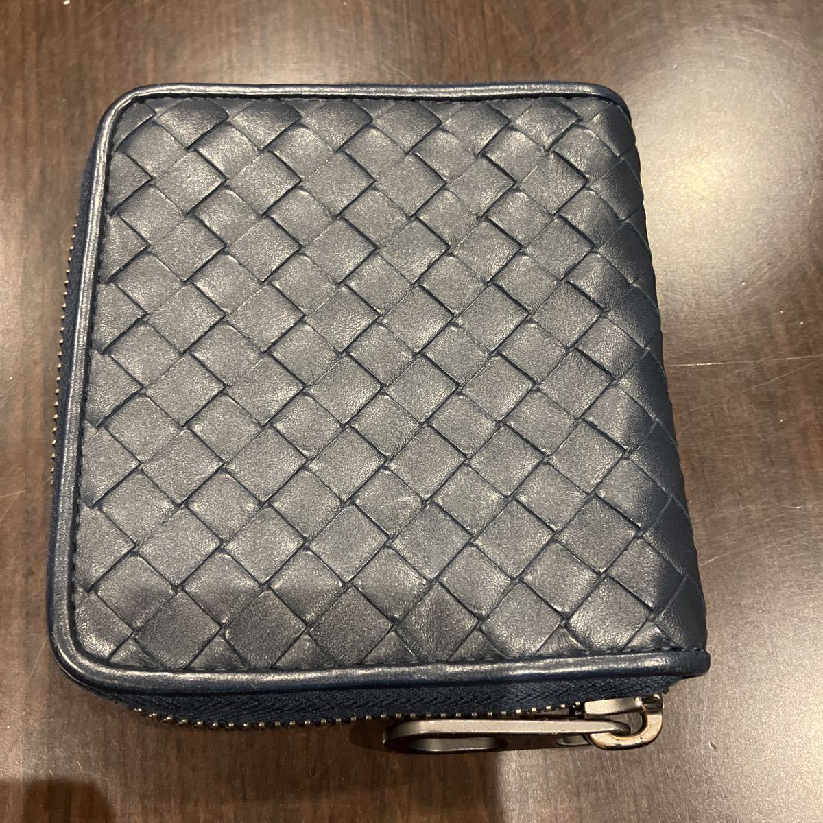 BOTTEGA VENETA イントレチャート二つ折りジップアップ財布 ボッテガ ヴェネタ 財布 ジップ 2つ折り BOTTEGA VENETA 二つ折り財布