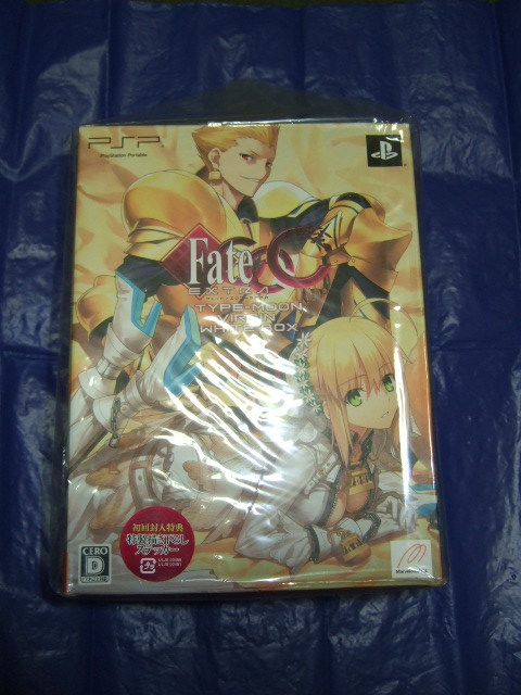 PSP Fate/EXTRA CCC TYPE-MOON VIRGIN WHITE BOX（figma セイバー