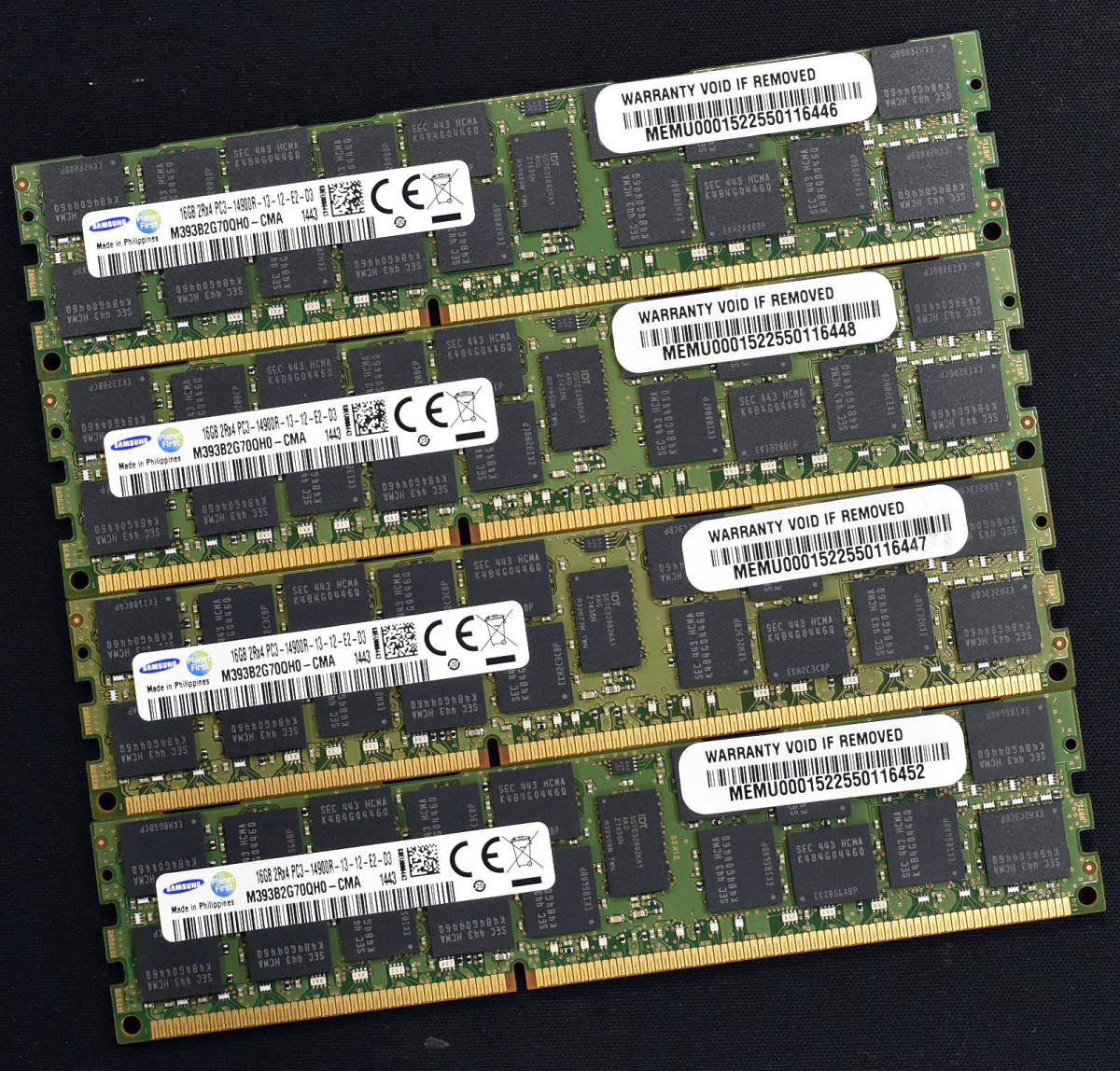 KIT UPGRADE RAM mémoire serveur 64 Gb (4 x 16 Gb) DDR3 PC3L 2Rx4 12800R ECC EUR 99,00 - FR