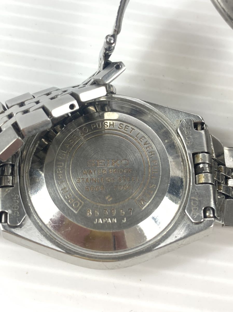1円から】SEIKO セイコー 自動巻き 5606-7000 稼働品 5606-7000 LM