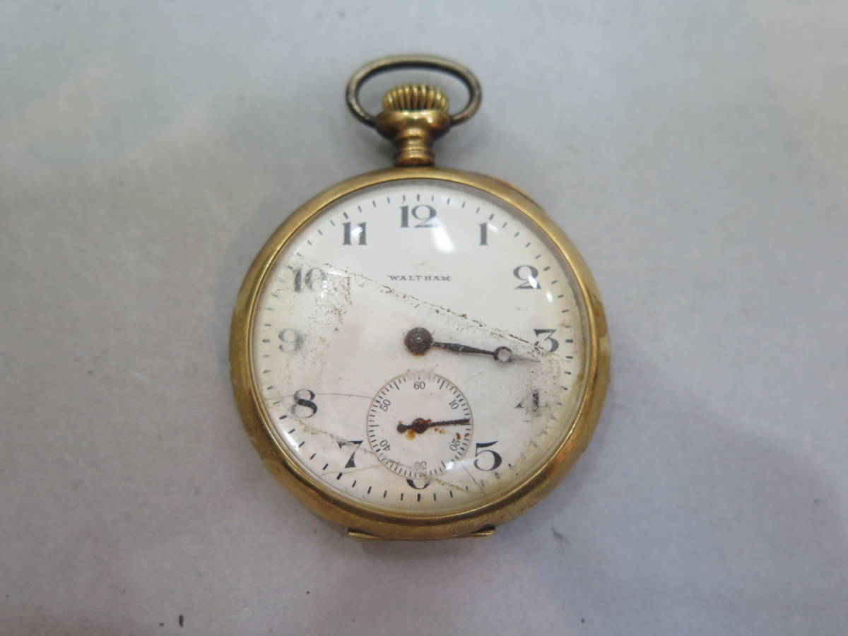 △♪WALTHAM ウォルサム K18 懐中時計 
