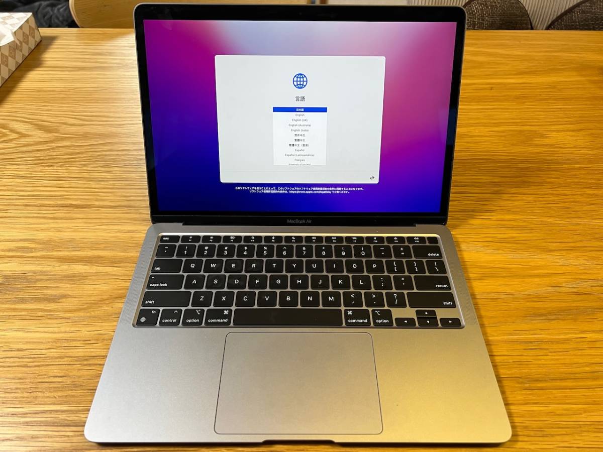 充放電29回】MacBook Air 13inch A2337 USキーボード m1 スペース