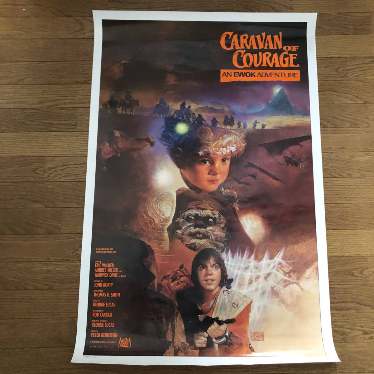 「イウォーク・アドベンチャー」USA版ポスター ワンシート スター・ウォーズ番外編 CARAVAN OF COURAGE 佐野一彦アート Kazuhiko Sano