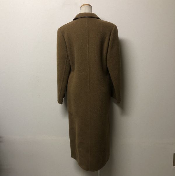 神の繊維 ビキューナ！！伊 ピアチェンツァ 【一枚仕立て】チェスターコート 42/XL相当 美品 L237